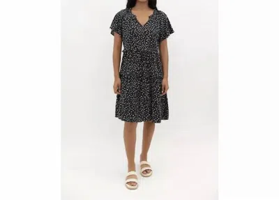 Shop Beachlunchlounge Camila Dress In Black And White In Multi