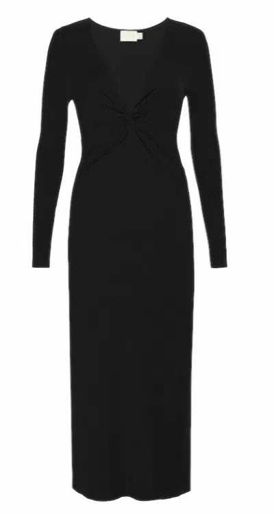 Shop Nation Ltd Phaedra Twisted Dress In Black