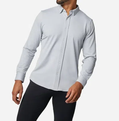 Shop Rhone Commuter Shirt-slim Fit In Silver Stripe In Multi