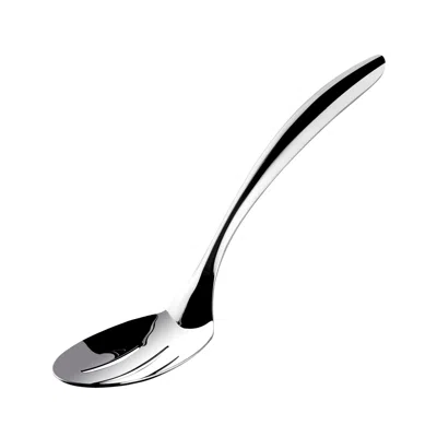 Cuisipro Tempo Solid Spoon, 13.5-inch, Stainless Steel In Silver