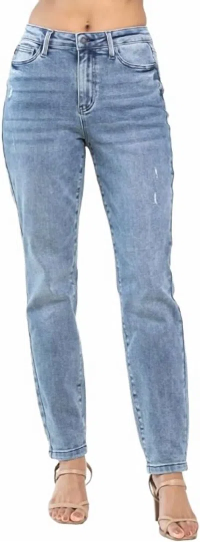 Shop Judy Blue Women's High Waist Vintage Slim Fit Jeans In Blue