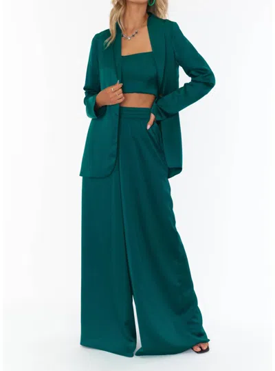 Show Me Your Mumu Felix Blazer In Emerald Luxe In Multi