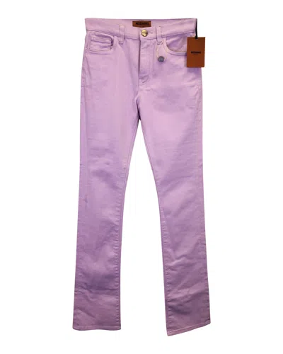 Shop Missoni Jeans In Pink Cotton In Purple