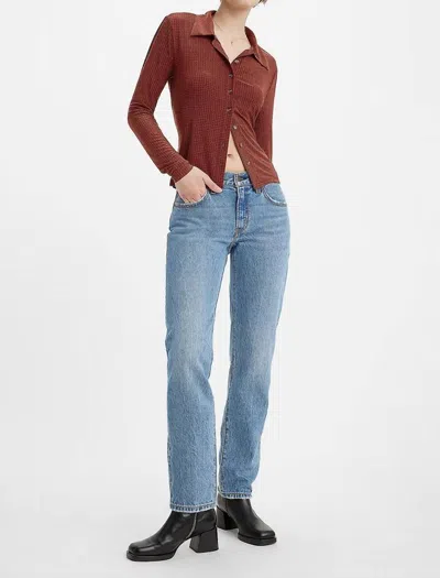 Shop Levi's Middy Straight Jeans In Good Grade In Multi