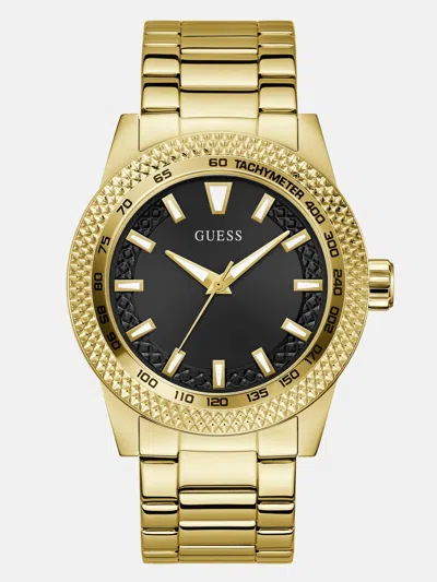 Shop Guess Factory Gold-tone And Black Analog Watch