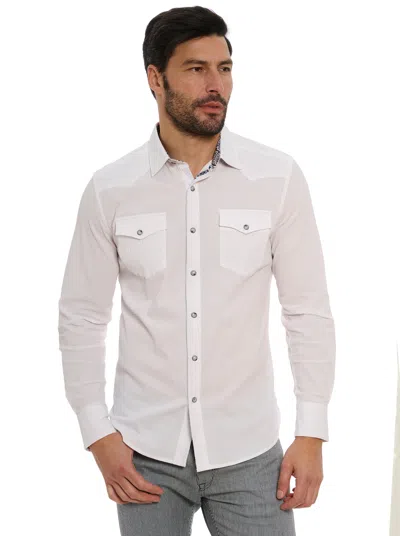 Shop Robert Graham Cantina Long Sleeve Button Down Shirt In White