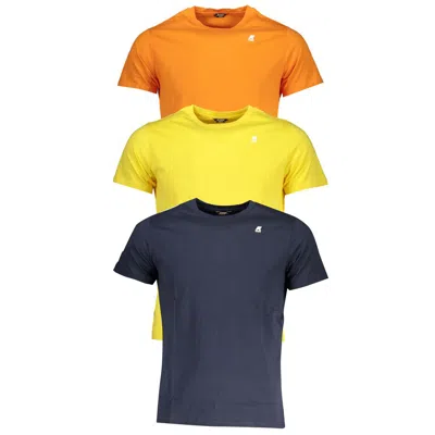 Shop K-way Trio Of Vibrance: Short Sleeve T-shirt Pack In Blue