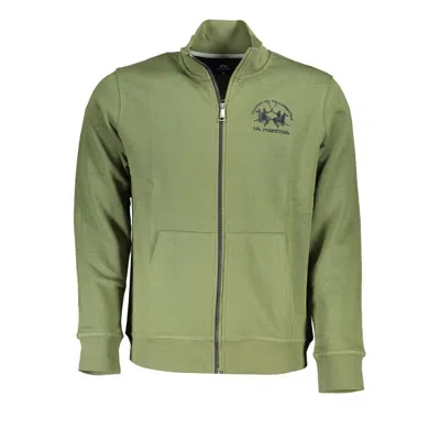 Shop La Martina Classic Green Zippered Fleece Sweatshirt