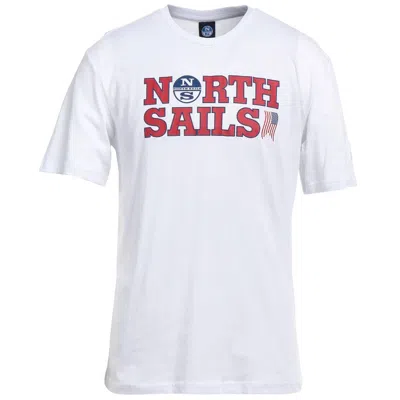 Shop North Sails White Cotton T-shirt