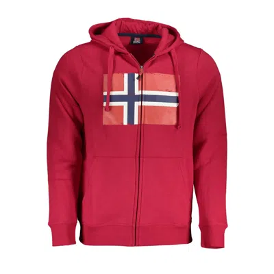 Shop Norway 1963 Pink Fleece Hooded Sweatshirt With Logo