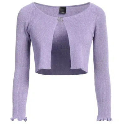 Shop Pinko Purple Viscose Sweater