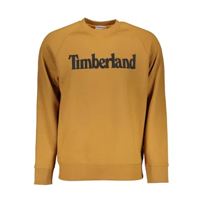Shop Timberland Earthy Tone Crew Neck Sweatshirt In Brown