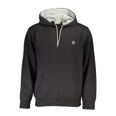 Shop Timberland Sleek Hooded Fleece Sweatshirt In Black