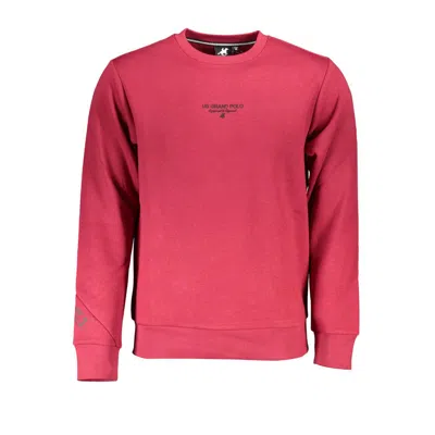 Shop U.s. Grand Polo Chic Pink Fleece Crew Neck Sweatshirt