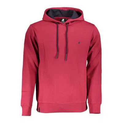 Shop U.s. Grand Polo Chic Pink Hooded Sweatshirt With Embroidery Detail