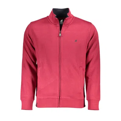 Shop U.s. Grand Polo Chic Pink Long Sleeve Zip Sweatshirt