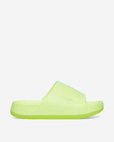 Shop Nike Calm Slides Volt In Yellow