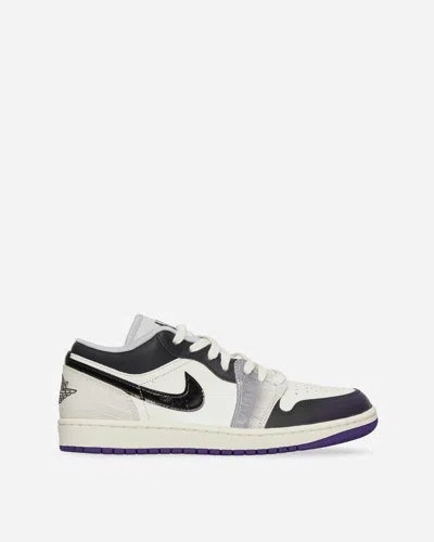 Shop Nike Wmns Air Jordan 1 Low Se Sneakers Sail / Cement Grey / Black In Multicolor