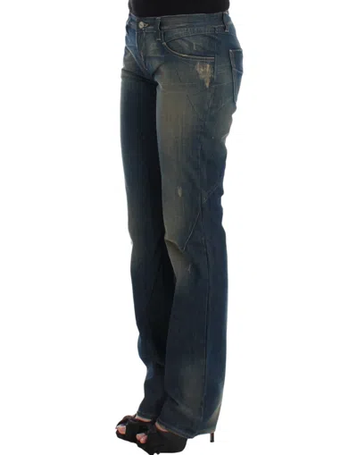 Shop Costume National Chic Straight Leg Blue Denim Women's Jeans