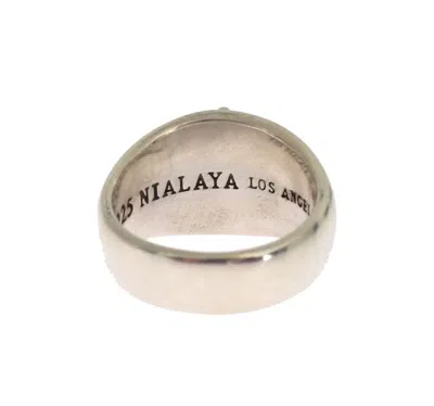 Shop Nialaya Exquisite Silver Statemen'st Ring For Men's Men