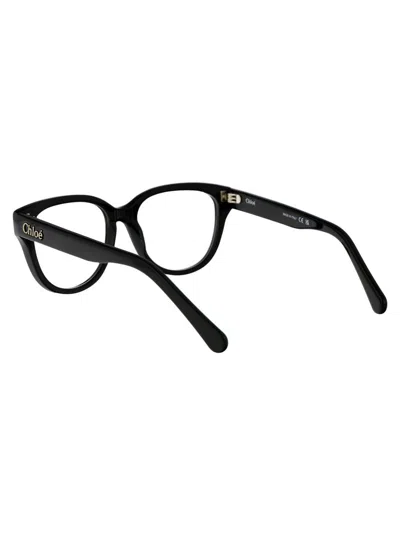 Chloé Ch0272o Linea  001 Black Glasses In 005 Black Black Transparent