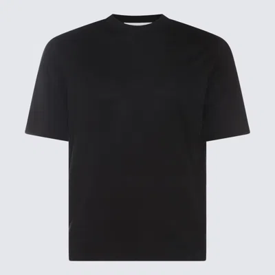 Shop Cruciani Black Cotton T-shirt