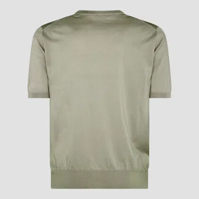 Shop Cruciani Military Green Cotton T-shirt