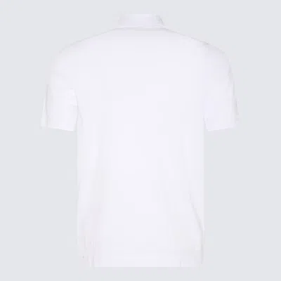 Shop Cruciani White Cotton Polo Shirt