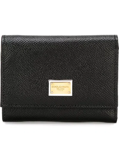 Shop Dolce & Gabbana - Tri-fold Wallet In Black