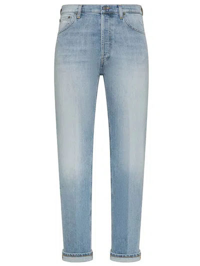 Shop Dondup Icon Regular Fit Cotton Jeans In Blue