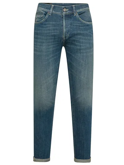 Shop Dondup George Skinny Fit Cotton Jeans In Blue