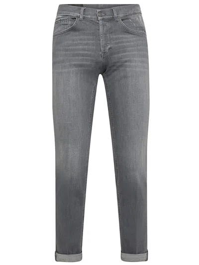 Shop Dondup George Skinny Fit Stretch Cotton Jeans In Grey