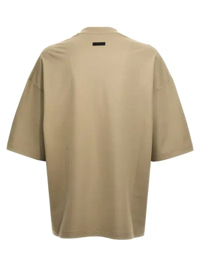 Shop Fear Of God 'milano V-neck' T-shirt In Gray