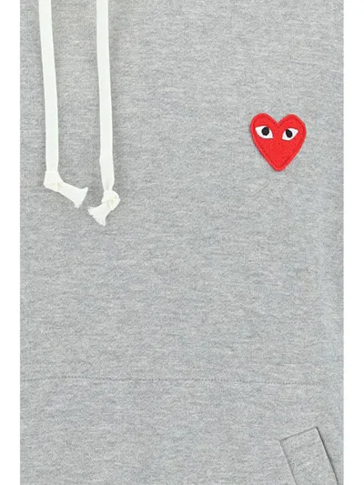 Shop Comme Des Garçons Play Sweaters In Grey
