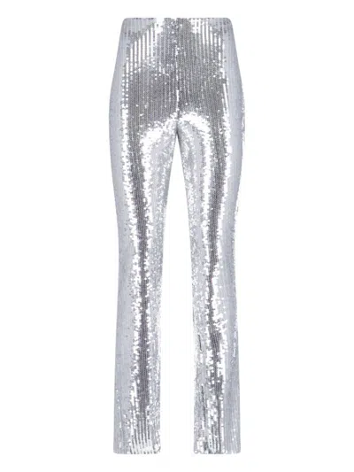 Shop Giuseppe Di Morabito Trousers In Silver