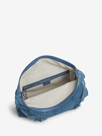 Shop Givenchy Vouyou Chain M Bag In Denim Design