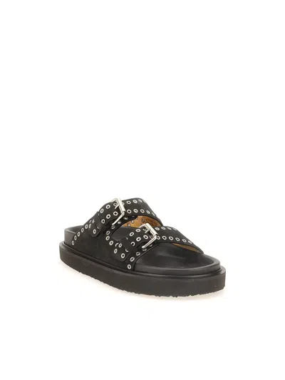 Shop Isabel Marant Sandals In Faded Black