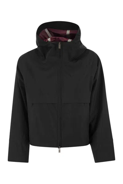 Shop K-way Soille Clean - Hooded Jacket In Black