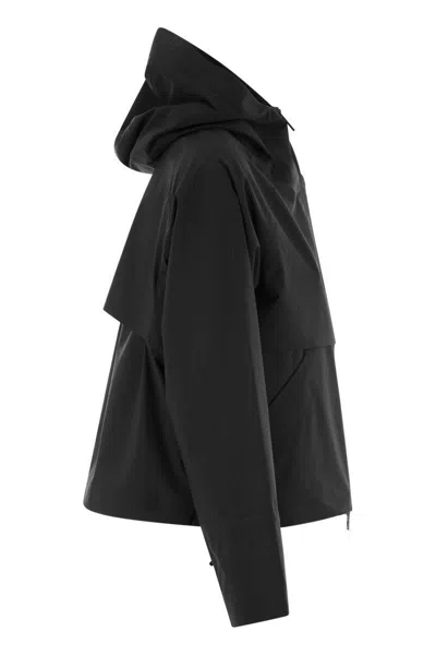 Shop K-way Soille Clean - Hooded Jacket In Black