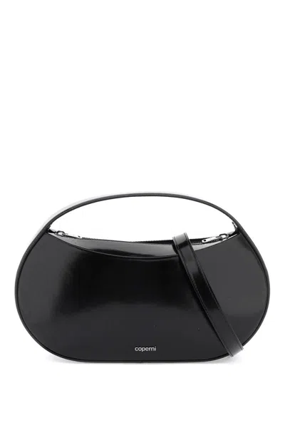 Shop Coperni Large Sound Swipe Handbag In Nero