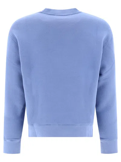 Shop Maison Kitsuné "tonal Fox" Sweatshirt In Blue