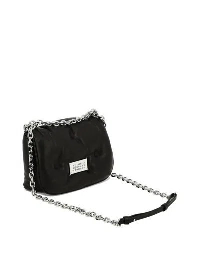 Shop Maison Margiela "glam Slam Flap" Shoulder Bag In Black