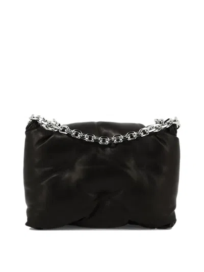 Shop Maison Margiela "glam Slam Flap" Shoulder Bag In Black