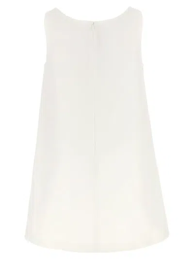 Shop Marni Logo Embroidery Dress In White