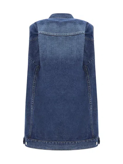 Shop Sacai Blazers & Vests In Blue