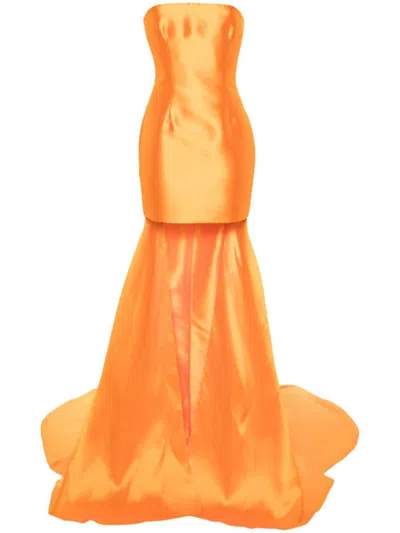 Shop Solace London The Neva Mini Dress In Orange