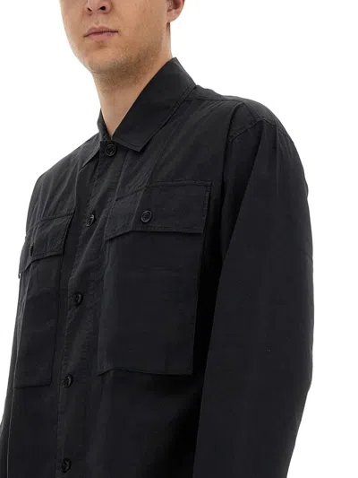 Shop Ymc You Must Create Ymc Military Shirt In Black