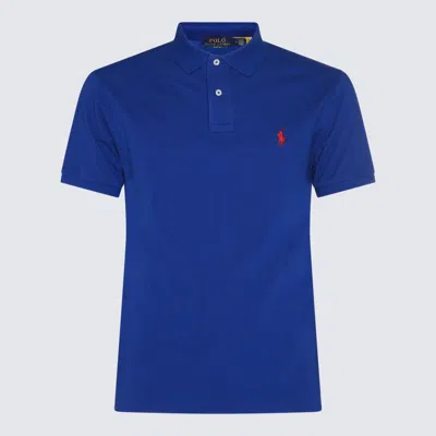 Shop Polo Ralph Lauren Blue Cotton Polos Shirt In Heritage Royal