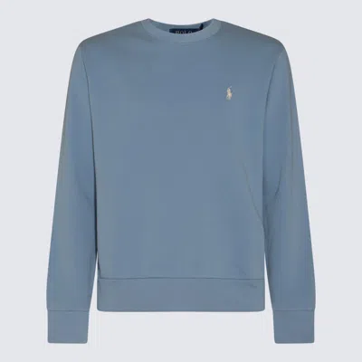 Shop Polo Ralph Lauren Blue Cotton Sweatshirt In Channel Blue