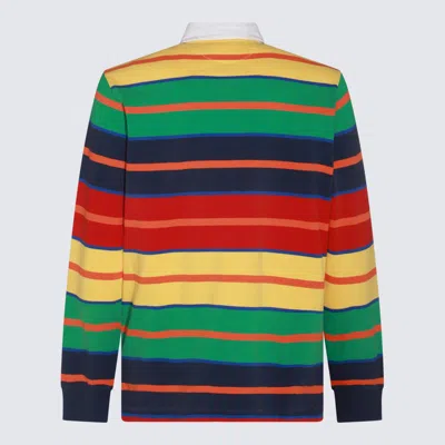 Shop Polo Ralph Lauren Multicolor Cotton Polo Shirt In Yellowfin Multi